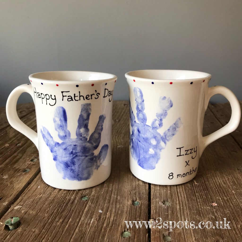 Handprint Mug • 2Spots Ceramics Handmade Pottery in Winchester, Hampshire